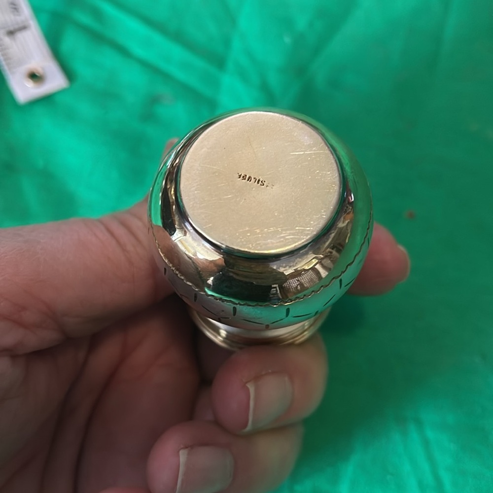 Elegant Silver Decorative Jar( vintage) - Picture 2 of 5